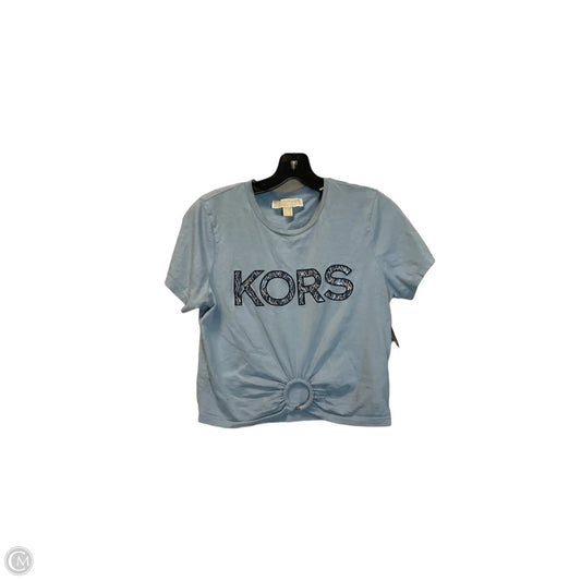 Top Short Sleeve By Michael By Michael Kors In Blue, Size: S