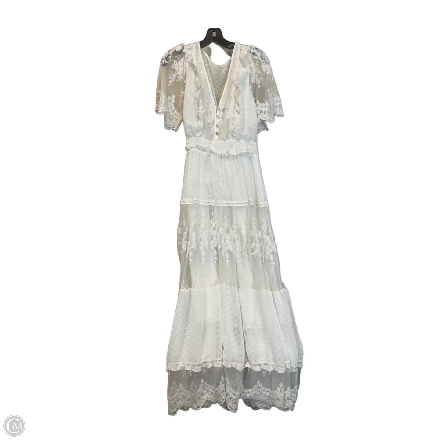Dress Casual Maxi By Clothes Mentor In White, Size: L