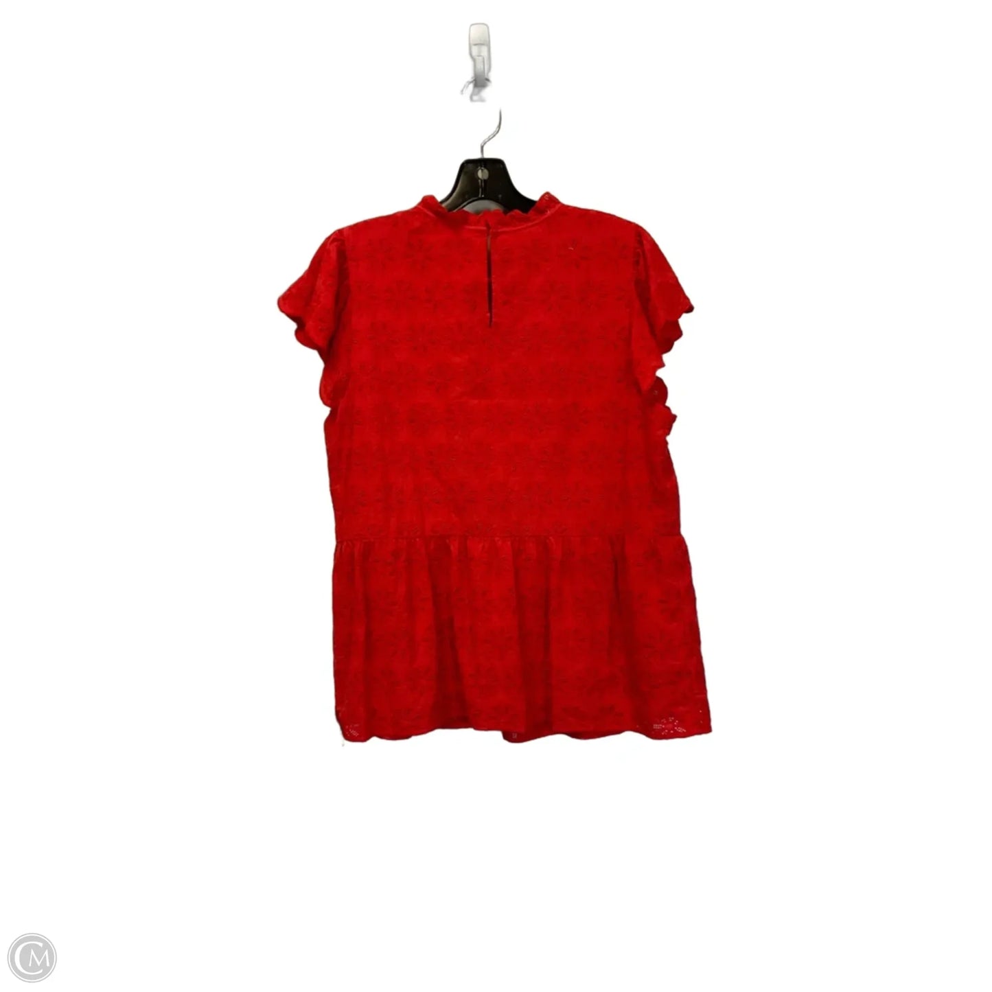 Top Short Sleeve By Crown And Ivy In Orange, Size: Xl