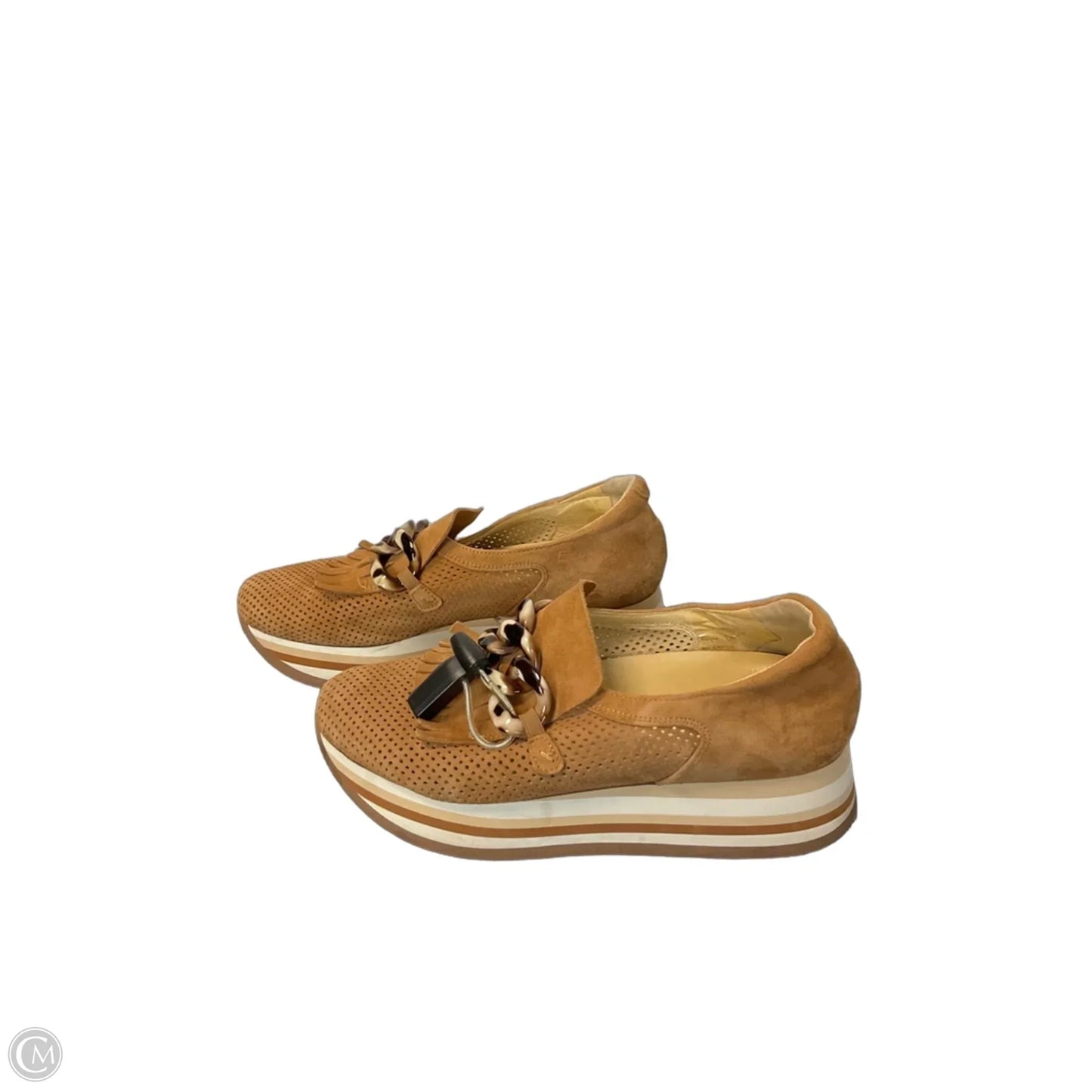 Shoes Heels Platform By Cmb In Brown, Size: 9.5