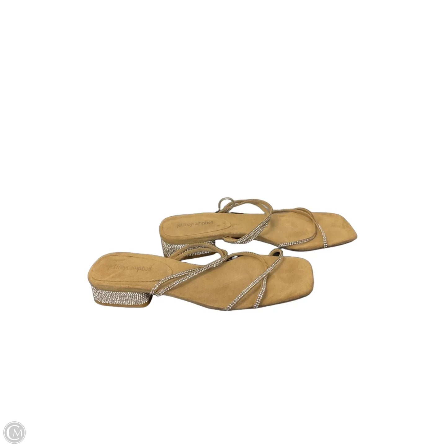 Sandals Heels Block By Jeffrey Campbell In Silver, Size: 9.5