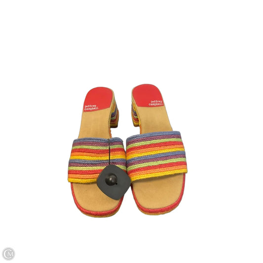 Sandals Heels Block By Jeffrey Campbell In Multi-colored, Size: 9