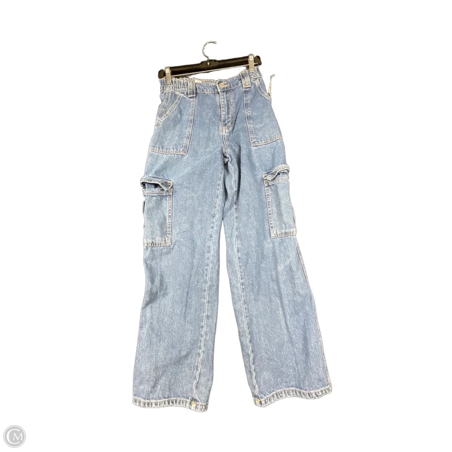 Jeans Straight By Wax Jean In Blue Denim, Size: S