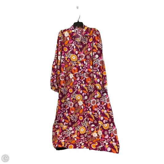 Dress Casual Maxi By Clothes Mentor In Floral Print, Size: Xl