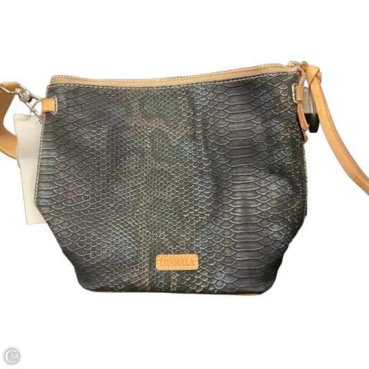 Handbag Leather By Consuela, Size: Medium