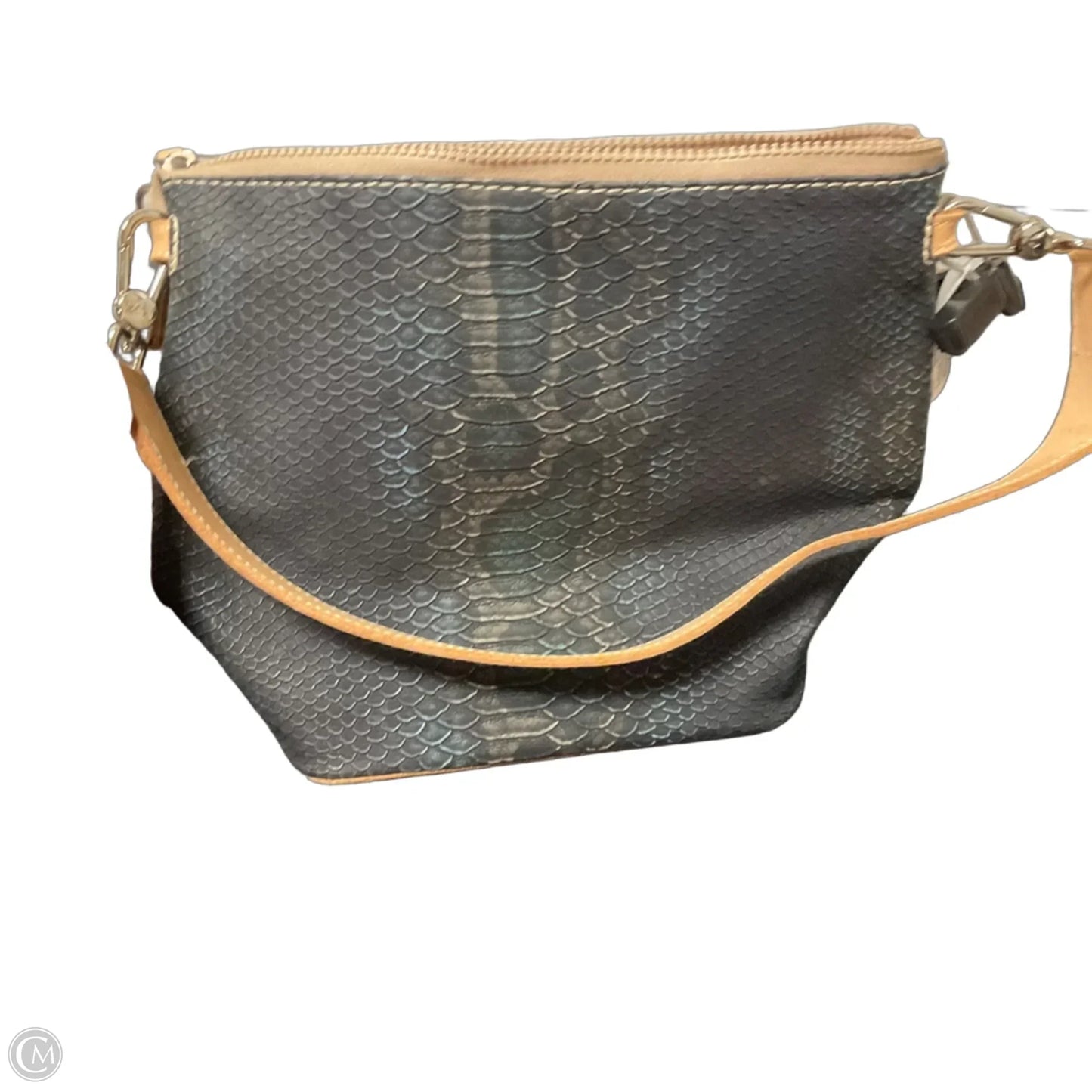 Handbag Leather By Consuela, Size: Medium