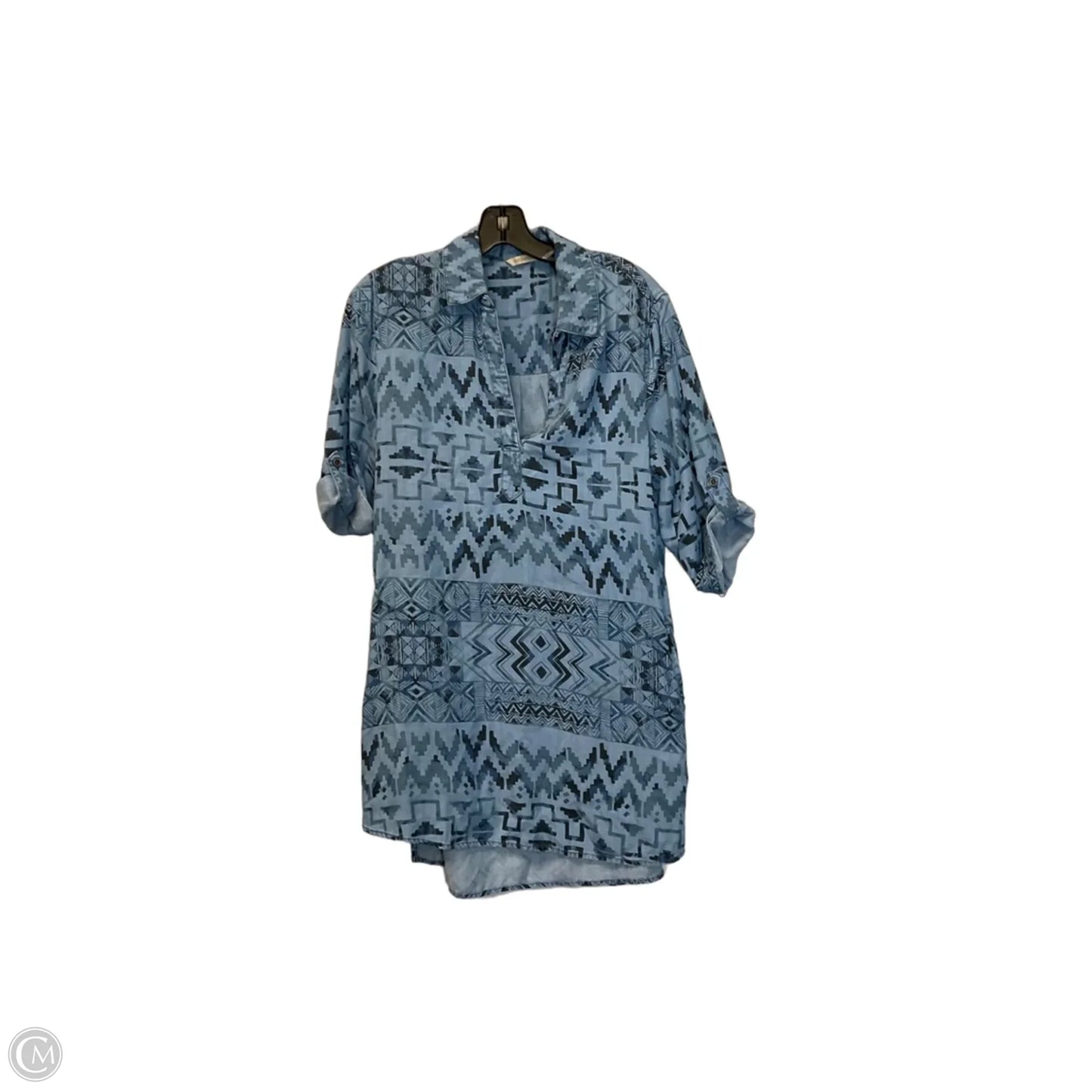 Dress Casual Midi By Soft Surroundings In Blue Denim, Size: M