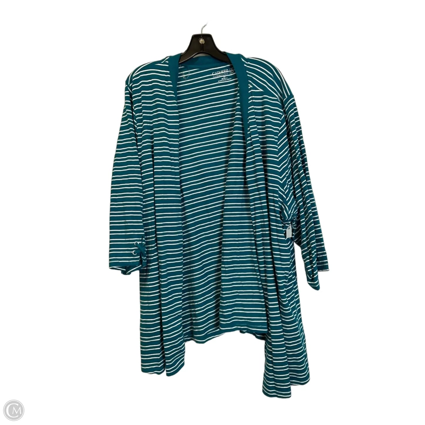 Cardigan By Catherines In Teal, Size: 4x