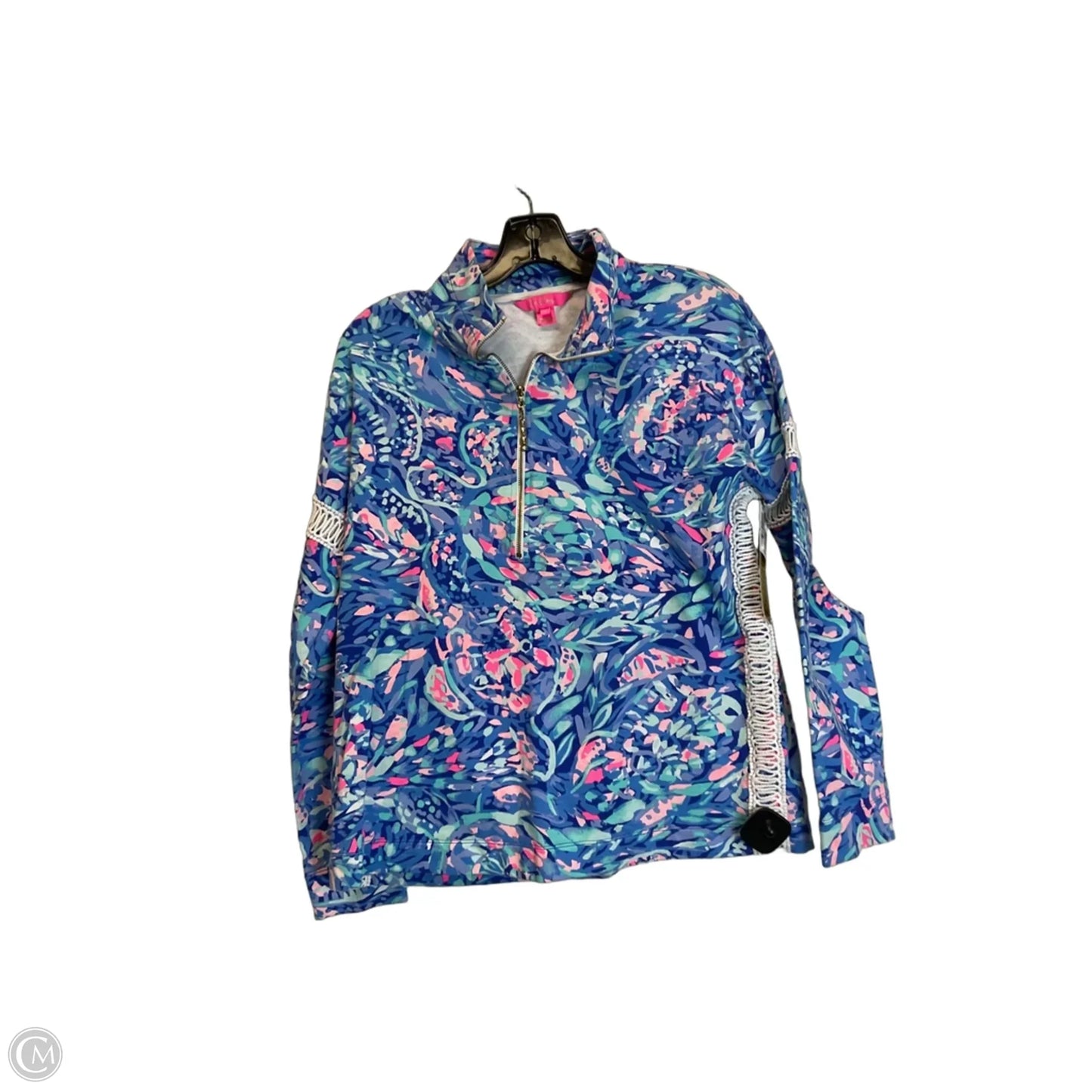 Sweatshirt Designer By Lilly Pulitzer In Blue & Pink, Size: S