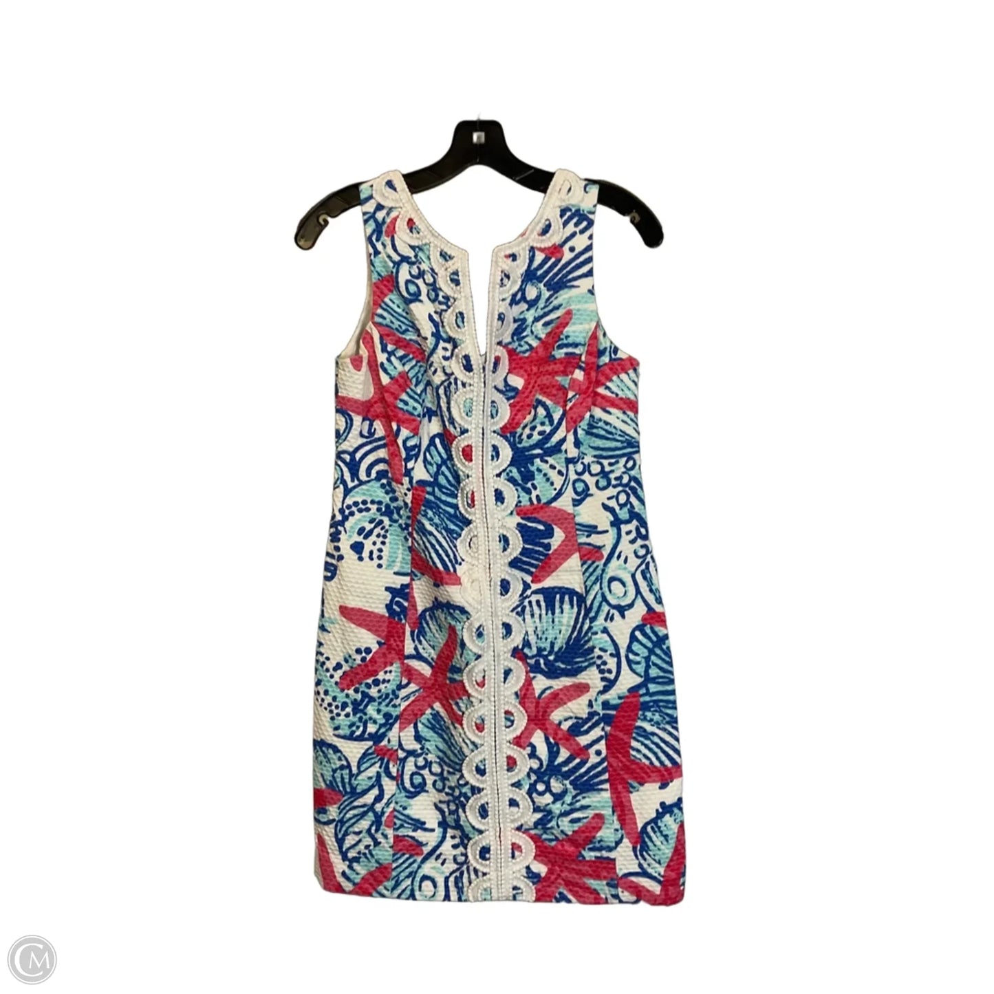 Dress Designer By Lilly Pulitzer In Blue & Pink, Size: 4