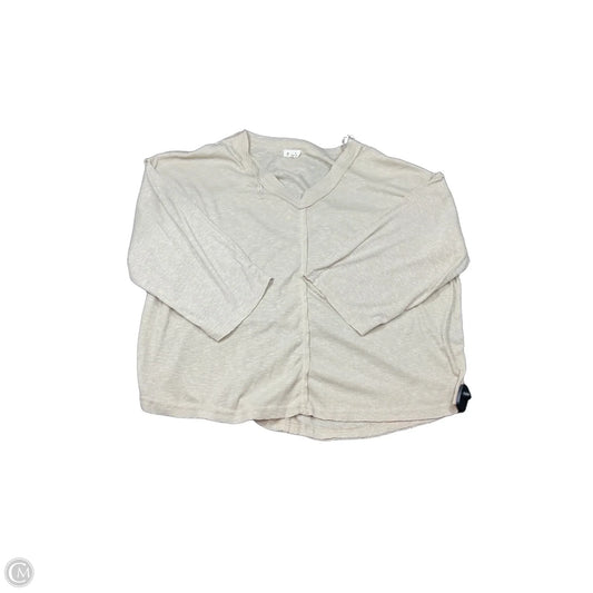 Top Long Sleeve By Pol In Tan, Size: S