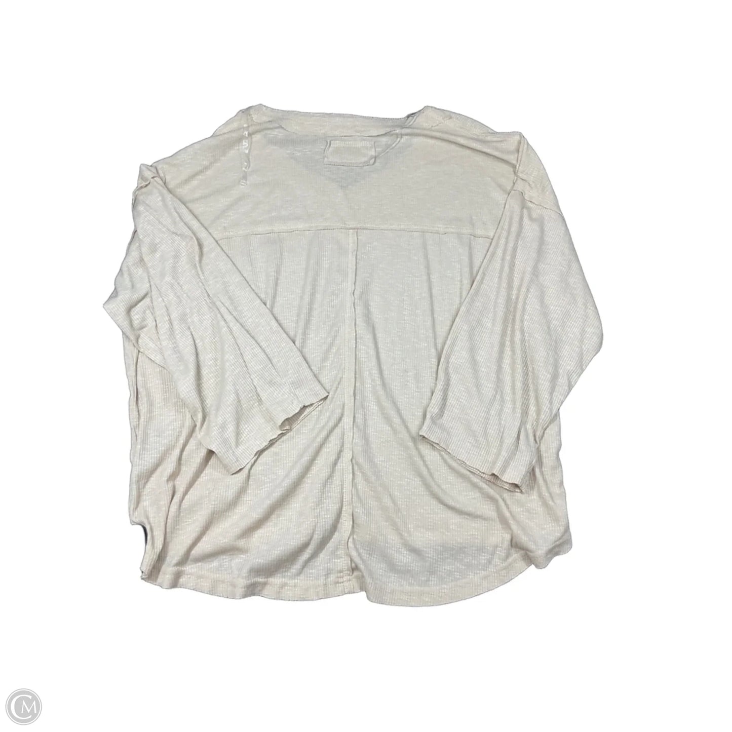 Top Long Sleeve By Pol In Tan, Size: S