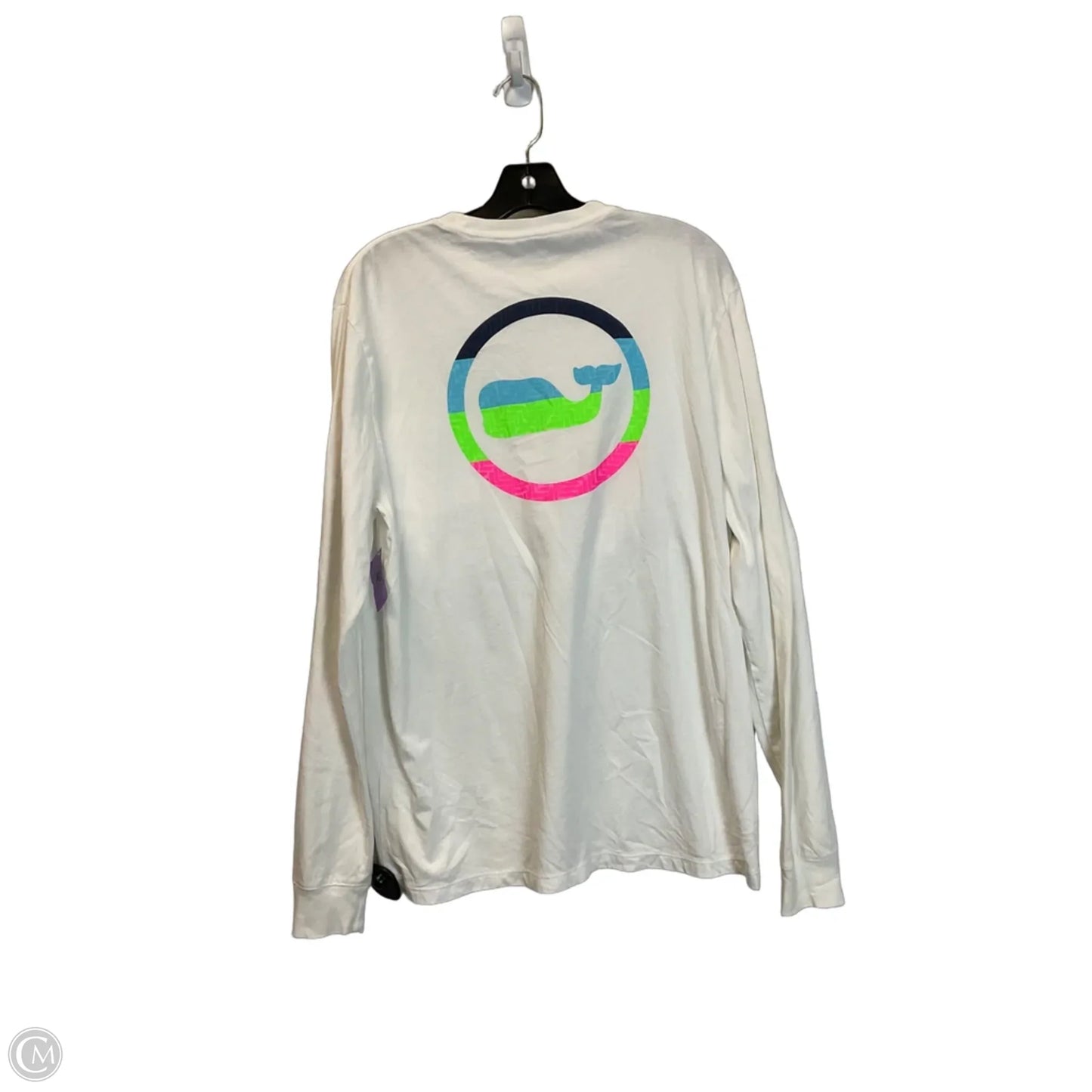 Top Long Sleeve By Vineyard Vines In White, Size: M