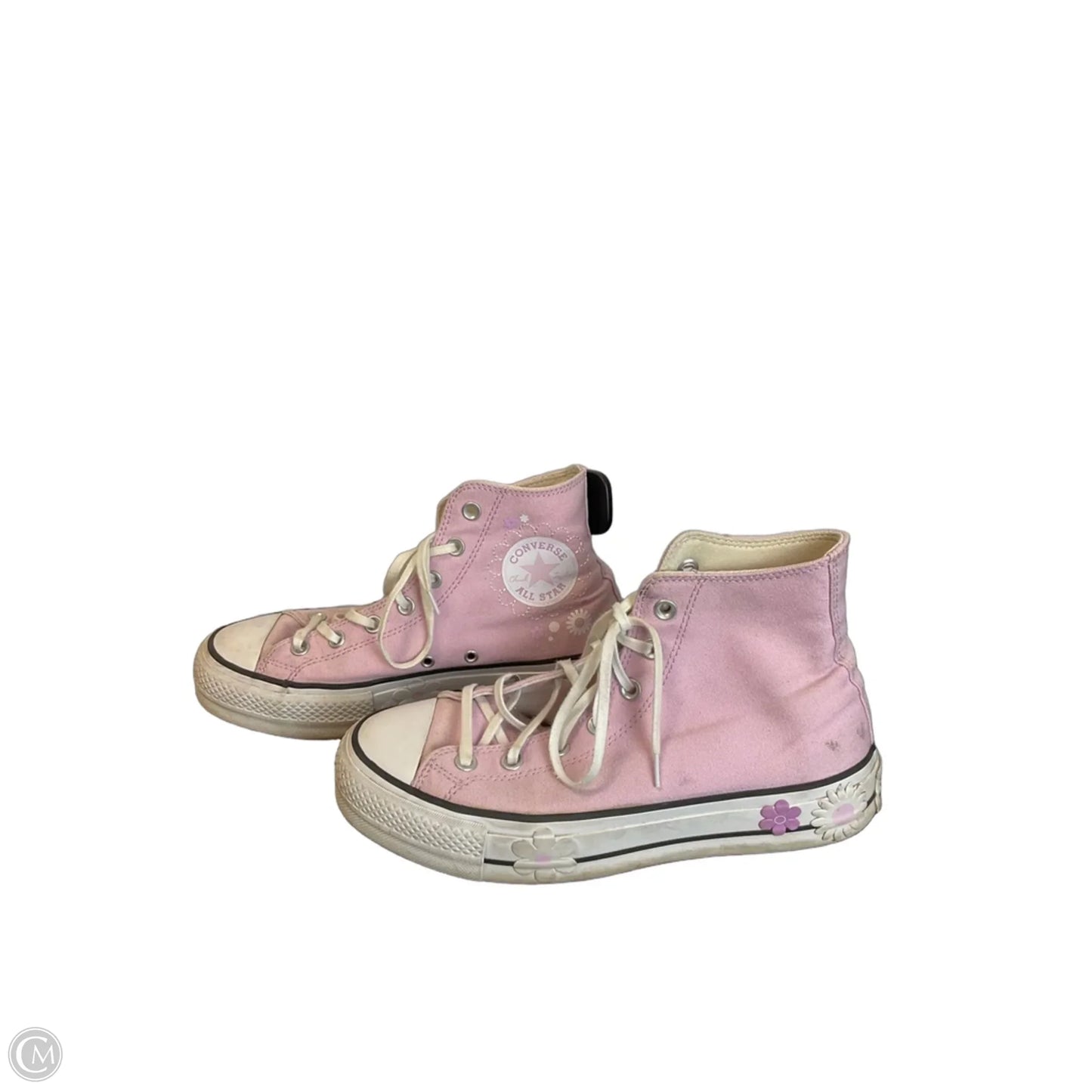 Shoes Sneakers By Converse In Pink & White, Size: 9