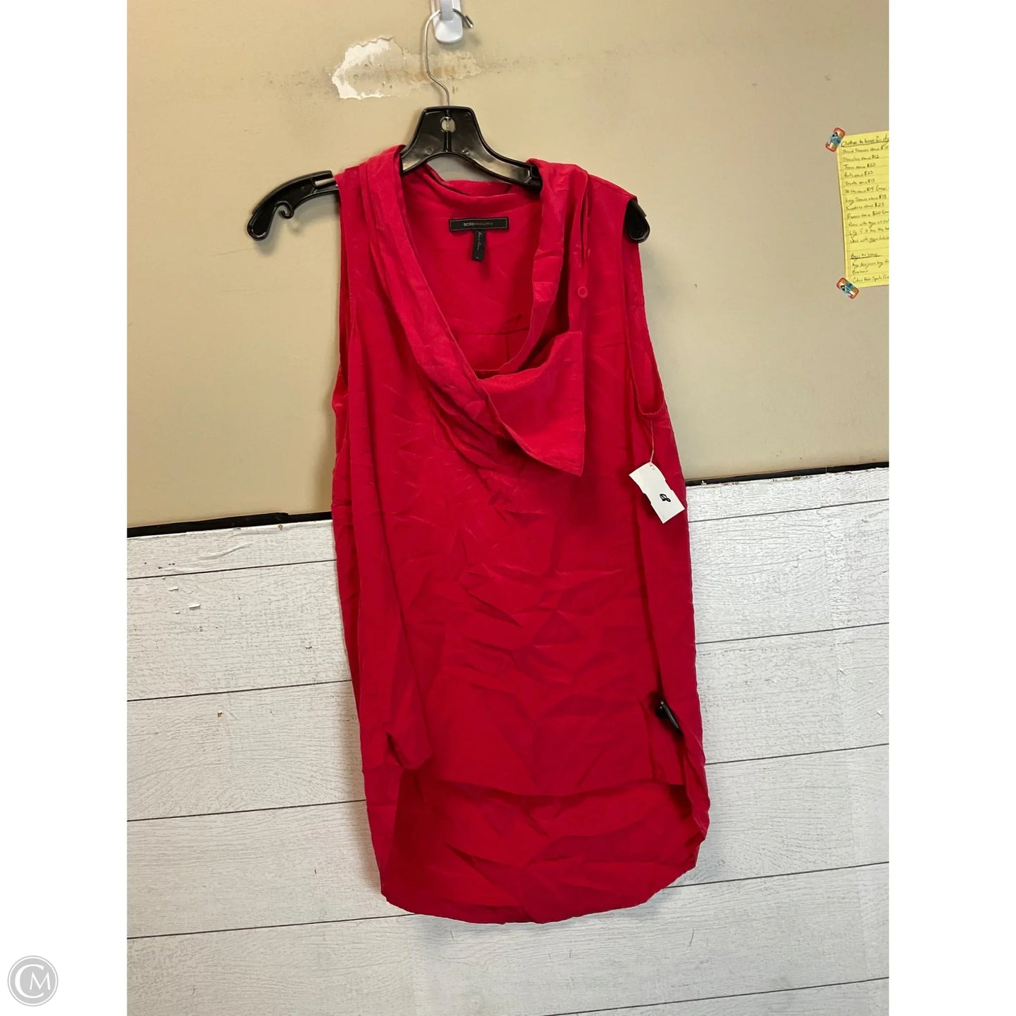 Top Sleeveless By Bcbgmaxazria In Red, Size: M