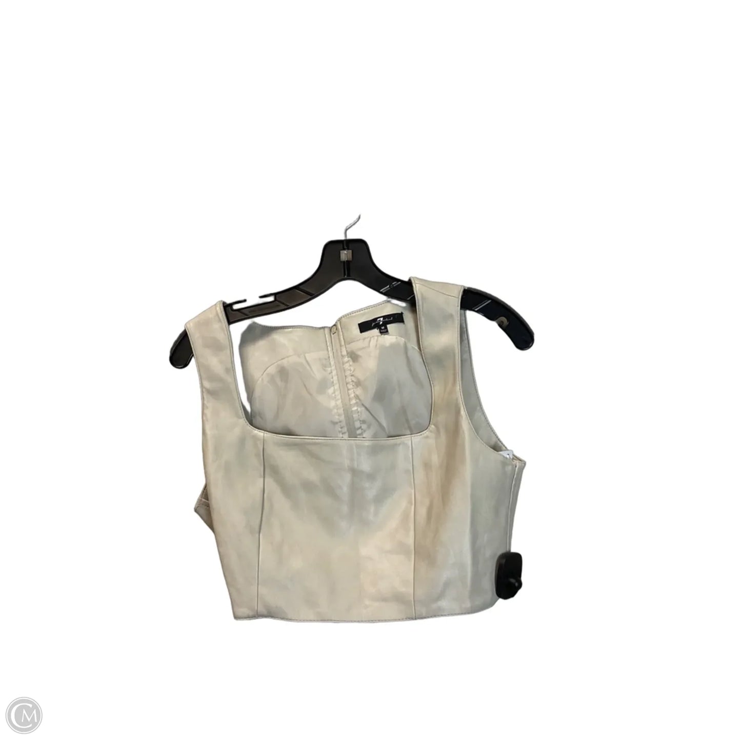 Top Sleeveless By 7 For All Mankind In Beige, Size: M