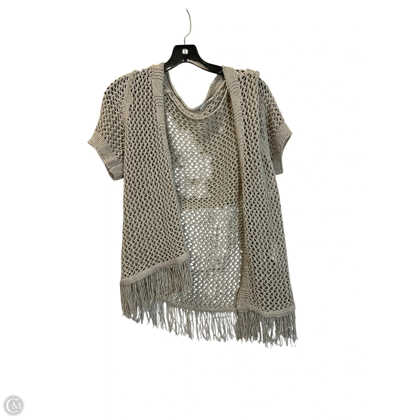 Cardigan By Clothes Mentor In Beige, Size: L
