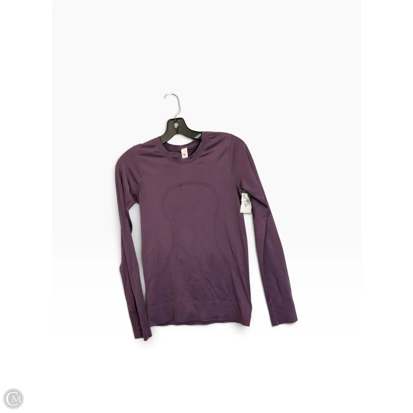 Athletic Top Long Sleeve Crewneck By Lululemon In Purple, Size: 0