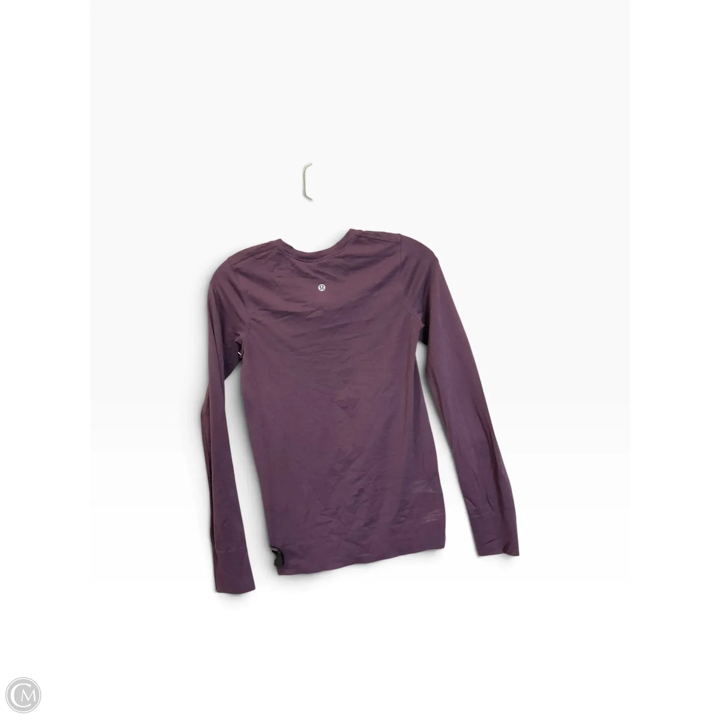 Athletic Top Long Sleeve Crewneck By Lululemon In Purple, Size: 0