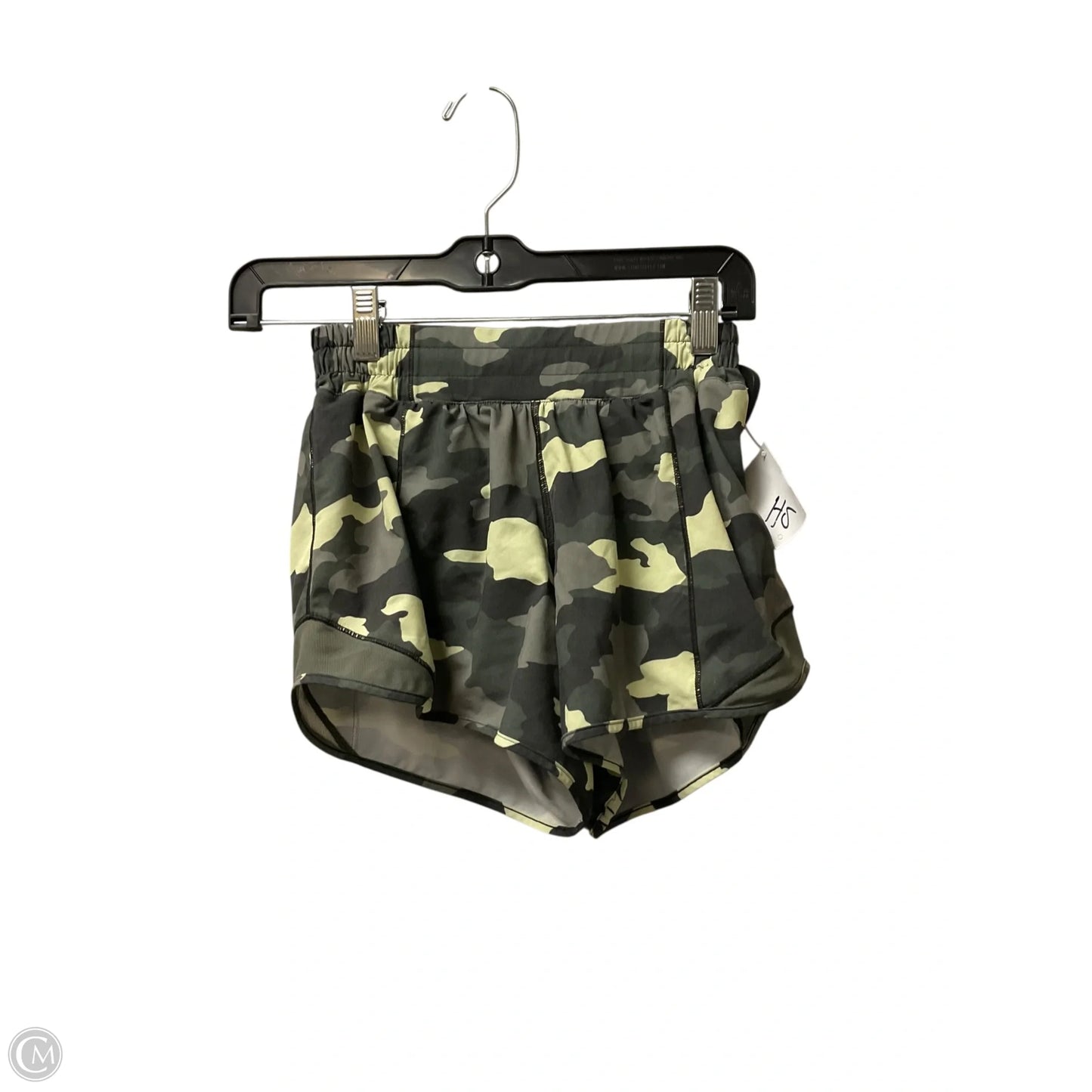 Athletic Shorts By Lululemon In Camouflage Print, Size: 4