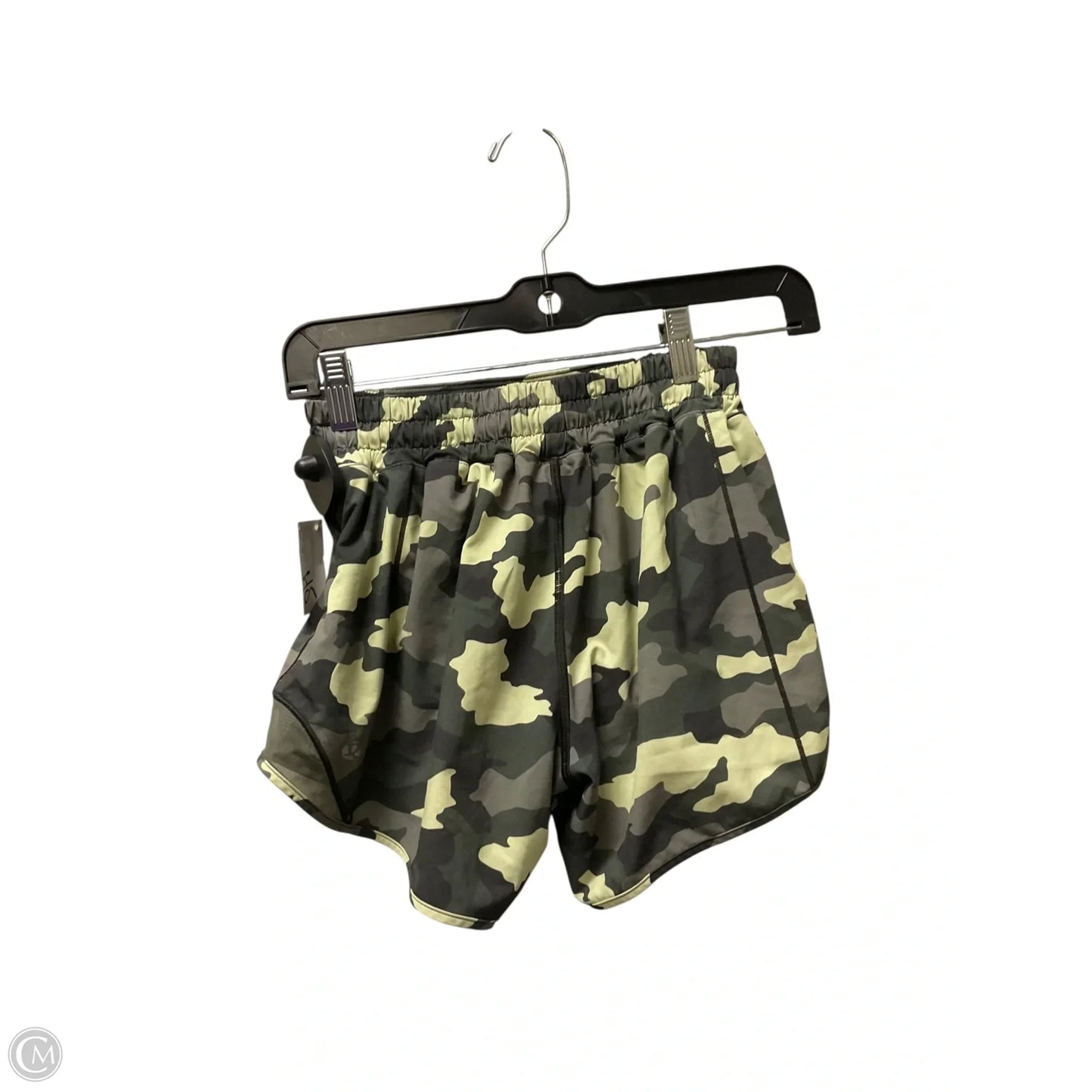 Athletic Shorts By Lululemon In Camouflage Print, Size: 4