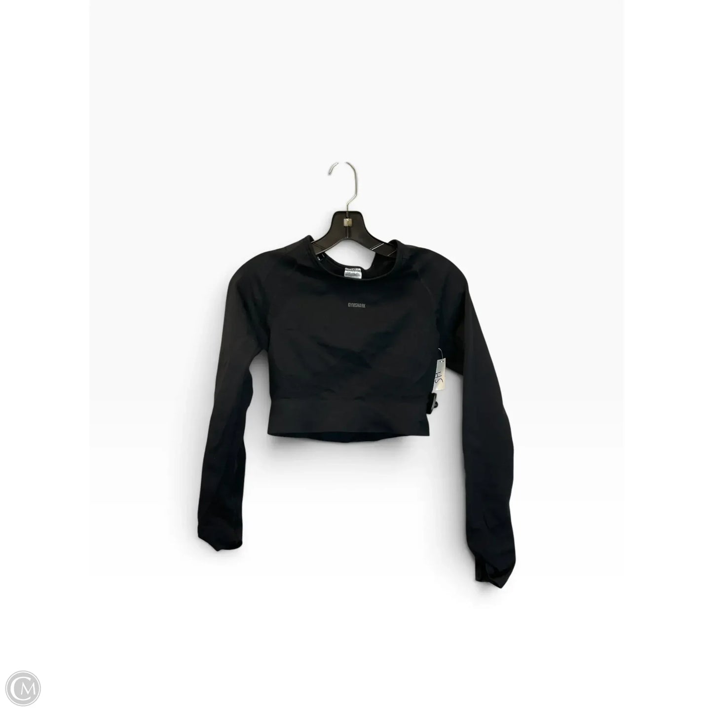 Athletic Top Long Sleeve Crewneck By Gym Shark In Black, Size: M