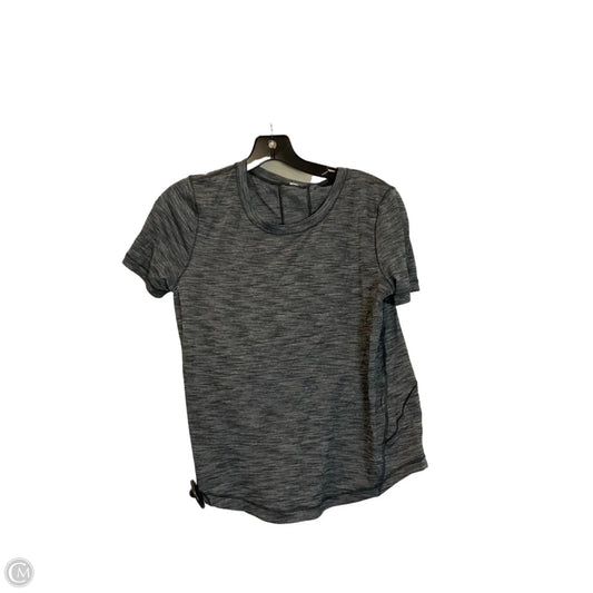 Athletic Top Short Sleeve By Lululemon In Grey