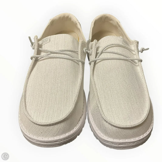 Shoes Sneakers By Hey Dude In White, Size: 10