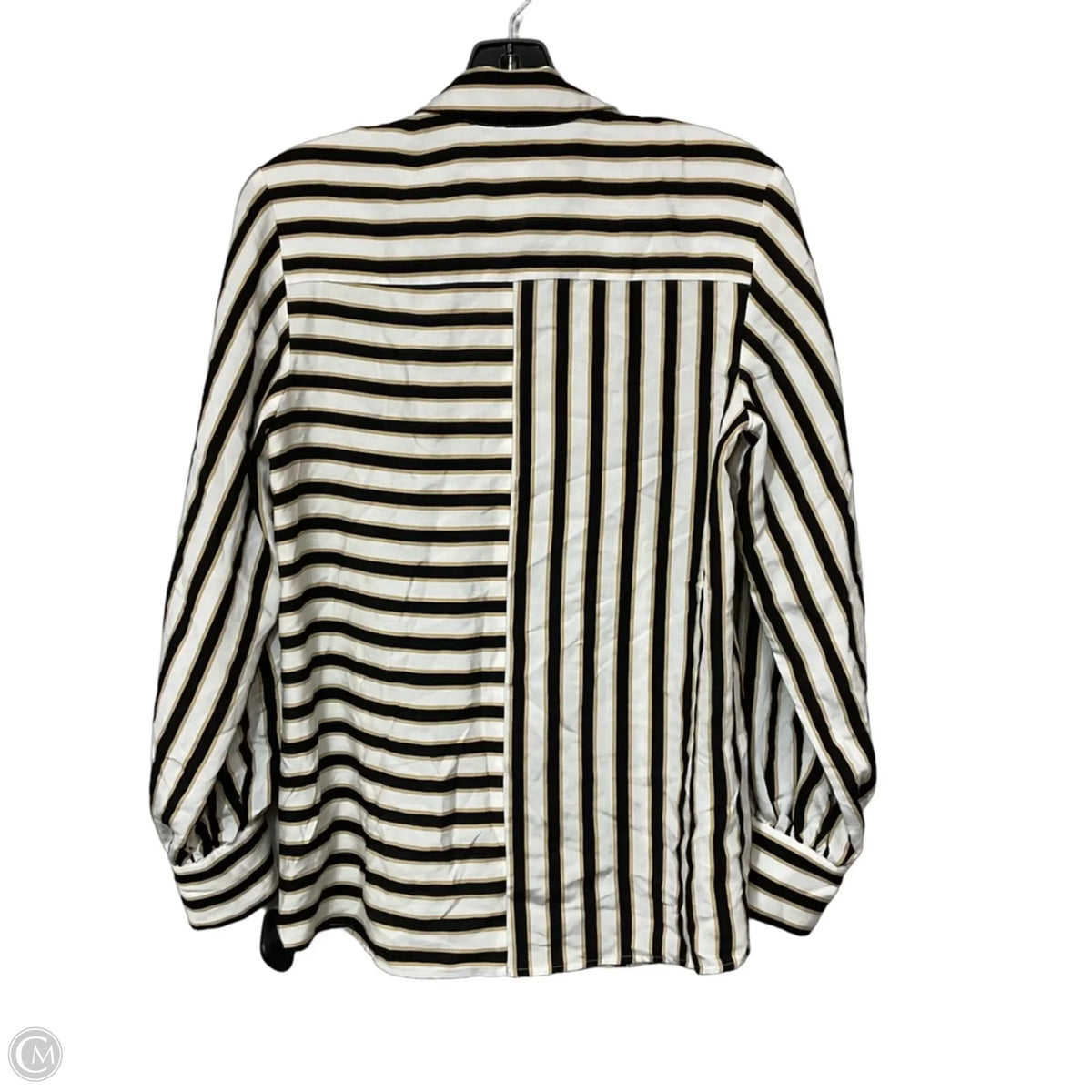 Top Long Sleeve By Maeve In Striped Pattern, Size: Xs