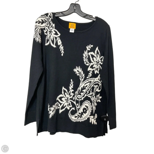 Sweater By Ruby Rd In Black & White, Size: S