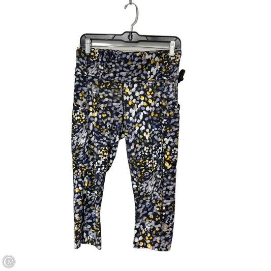 Athletic Leggings Capris By Lululemon In Purple & Yellow, Size: 10