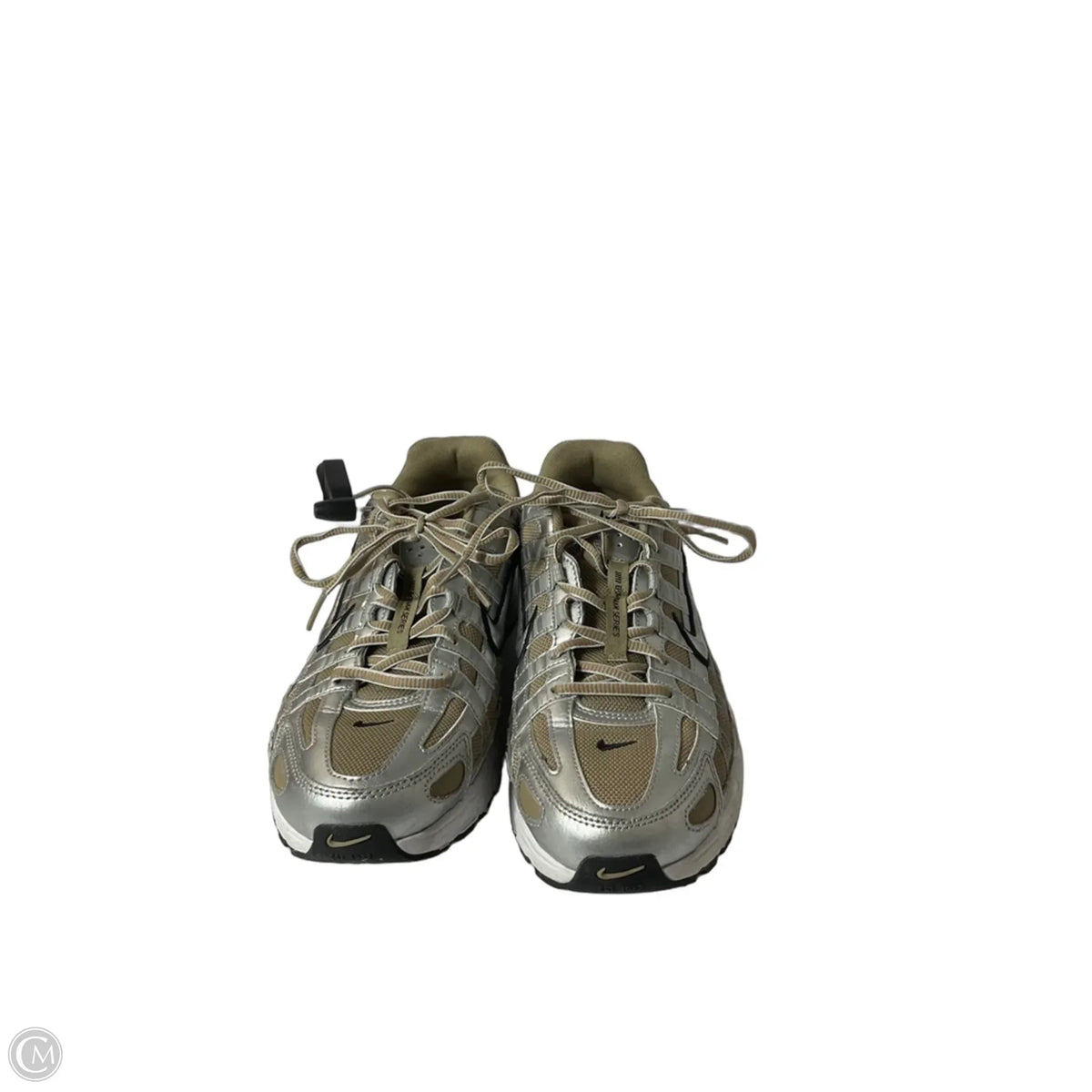 Shoes Athletic By Nike In Silver & Tan, Size: 9.5