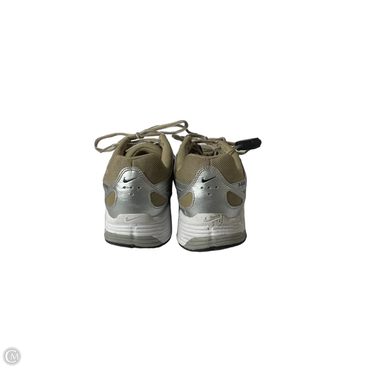 Shoes Athletic By Nike In Silver & Tan, Size: 9.5