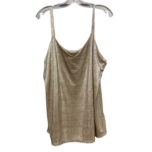 Top Sleeveless By Maurices In Gold, Size:1X