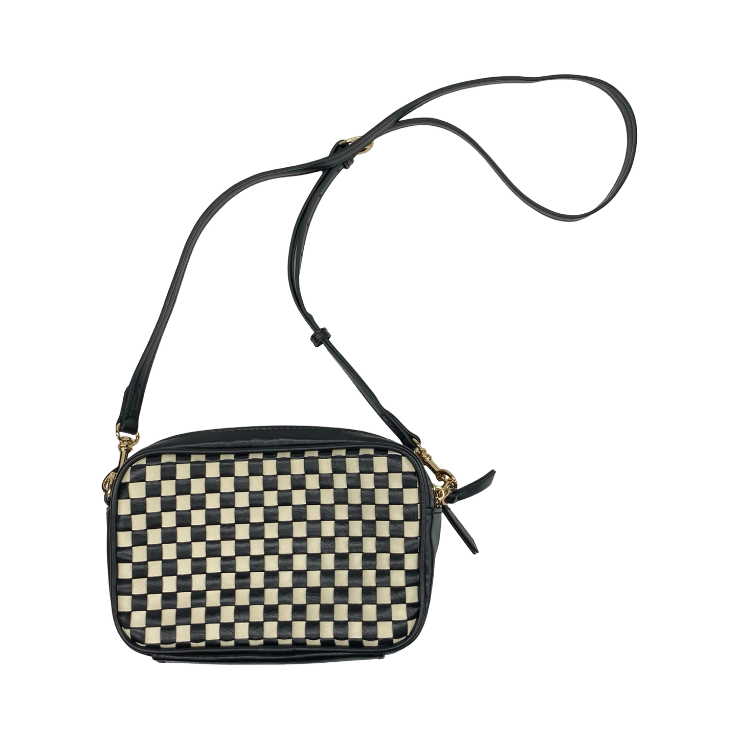 Crossbody By Universal Thread In Black & Cream, Size:Medium