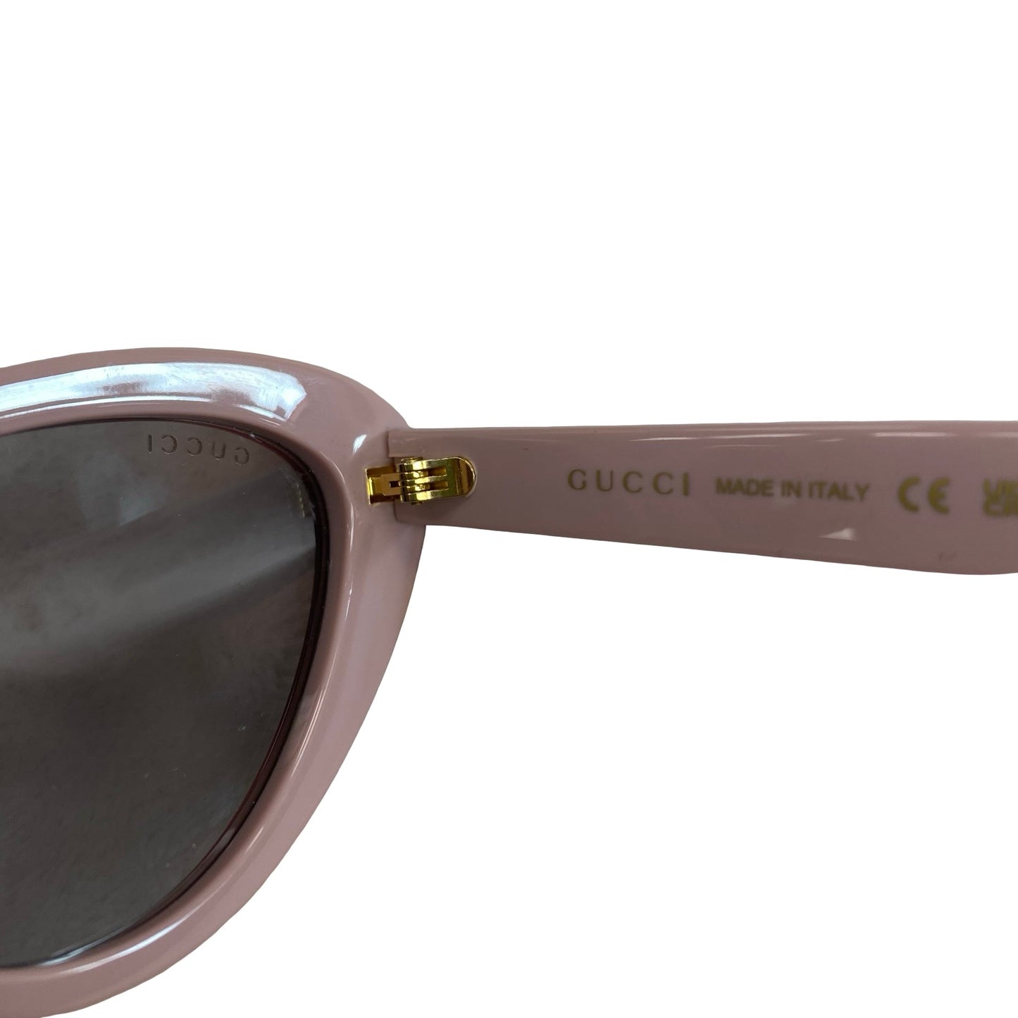 Sunglasses Luxury Designer By Gucci In Pink, Size: