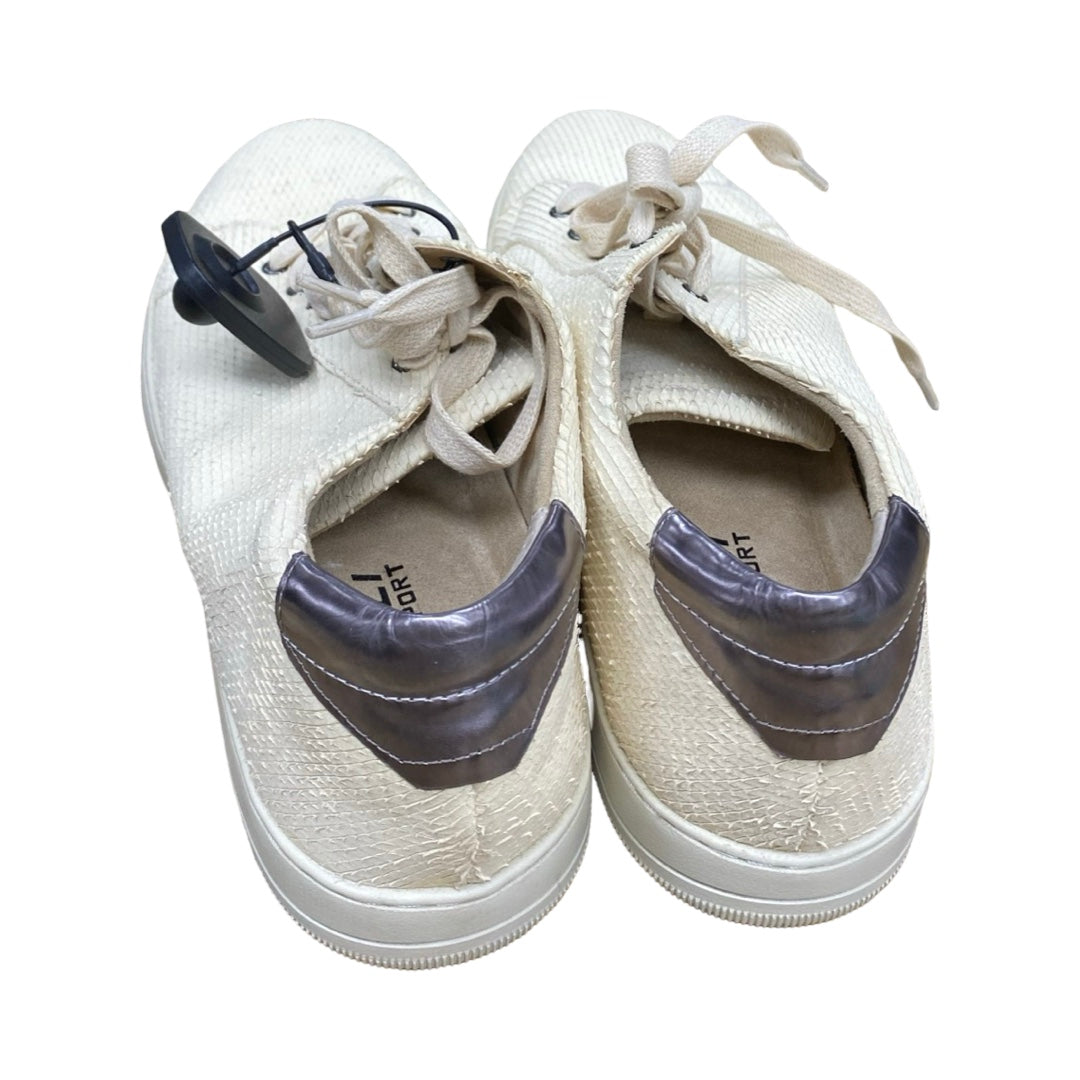 Shoes Sneakers By Vaneli In Cream, Size:11