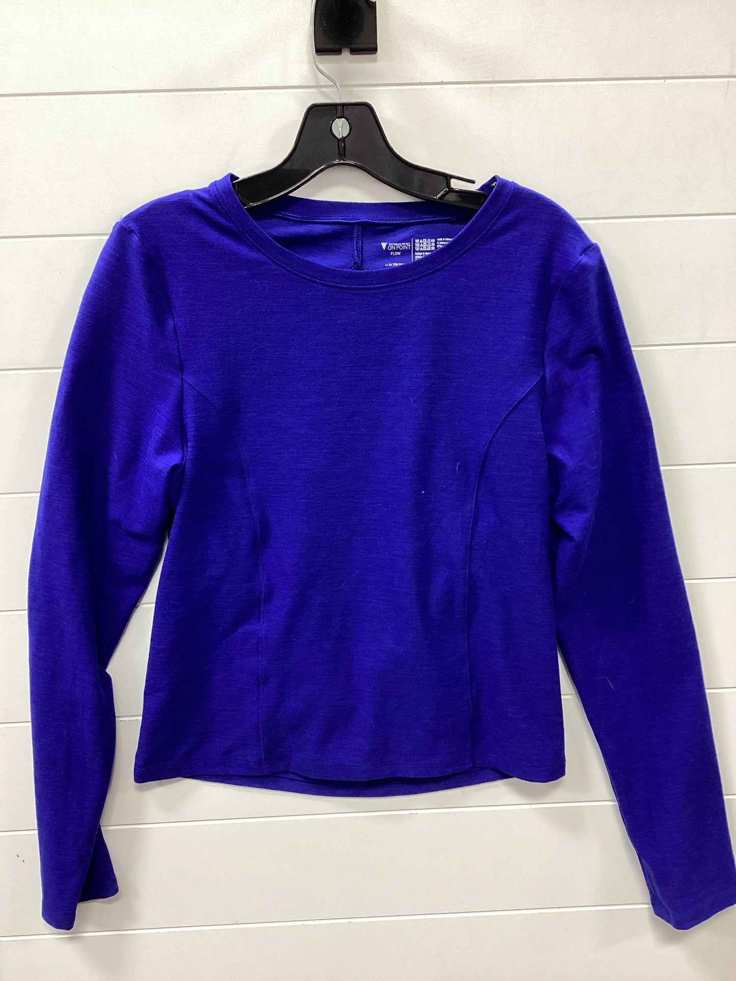 Athletic Top Ls Collar By Victorias Secret In Blue, Size:L