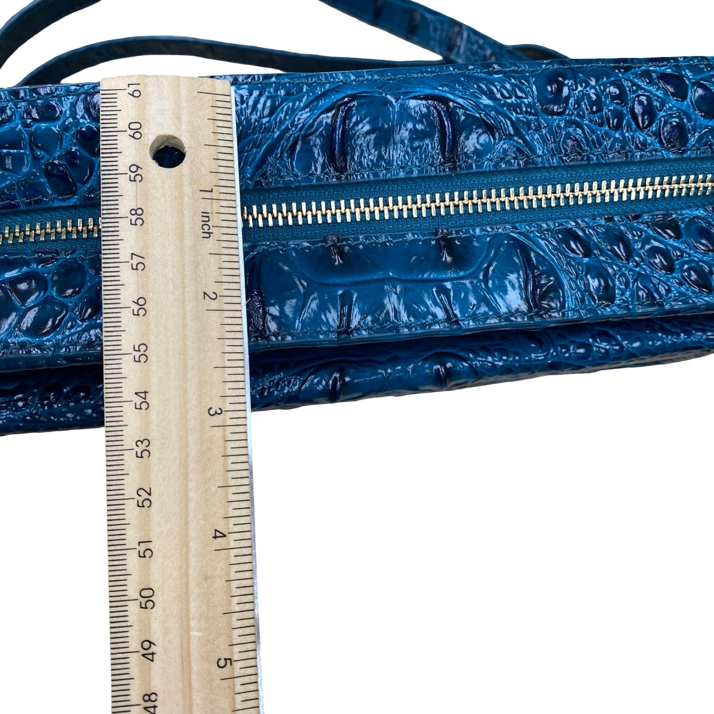 Handbag Designer By Brahmin In Blue, Size:Medium