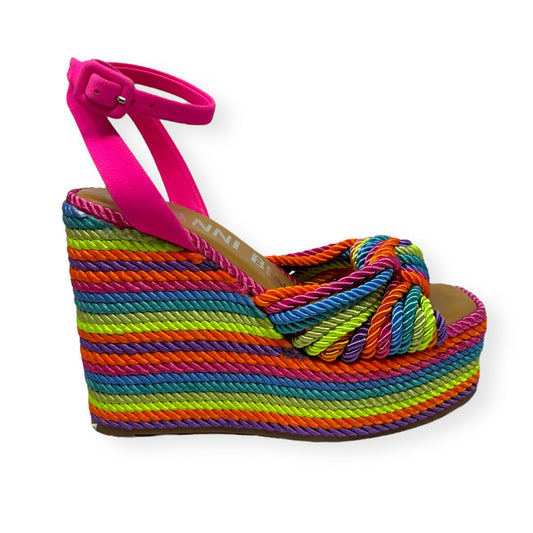Leena Rainbow Cord Knot Platform Wedge Sandals By Gianni Bini  Size: 6.5