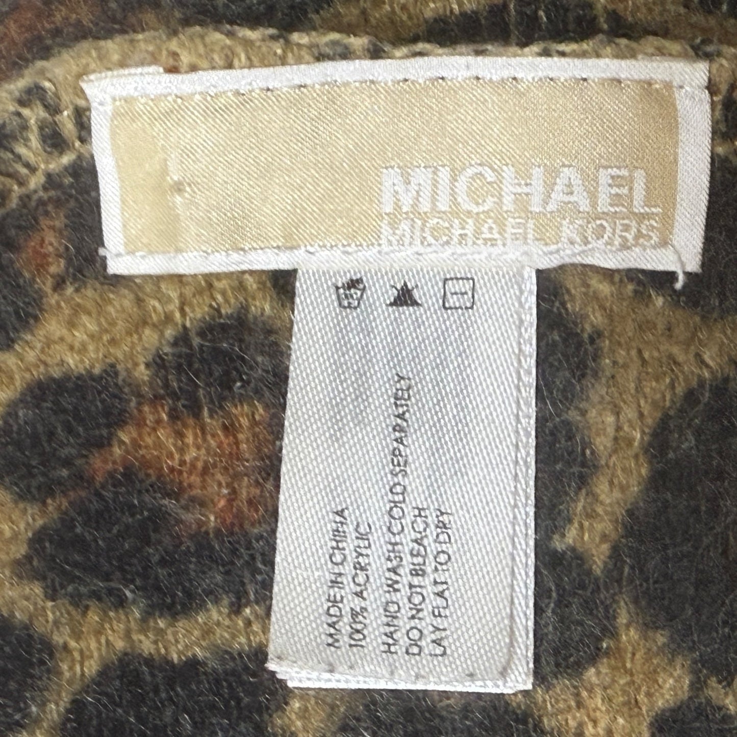 Knit Infinity Scarf By Michael By Michael Kors In Leopard Print