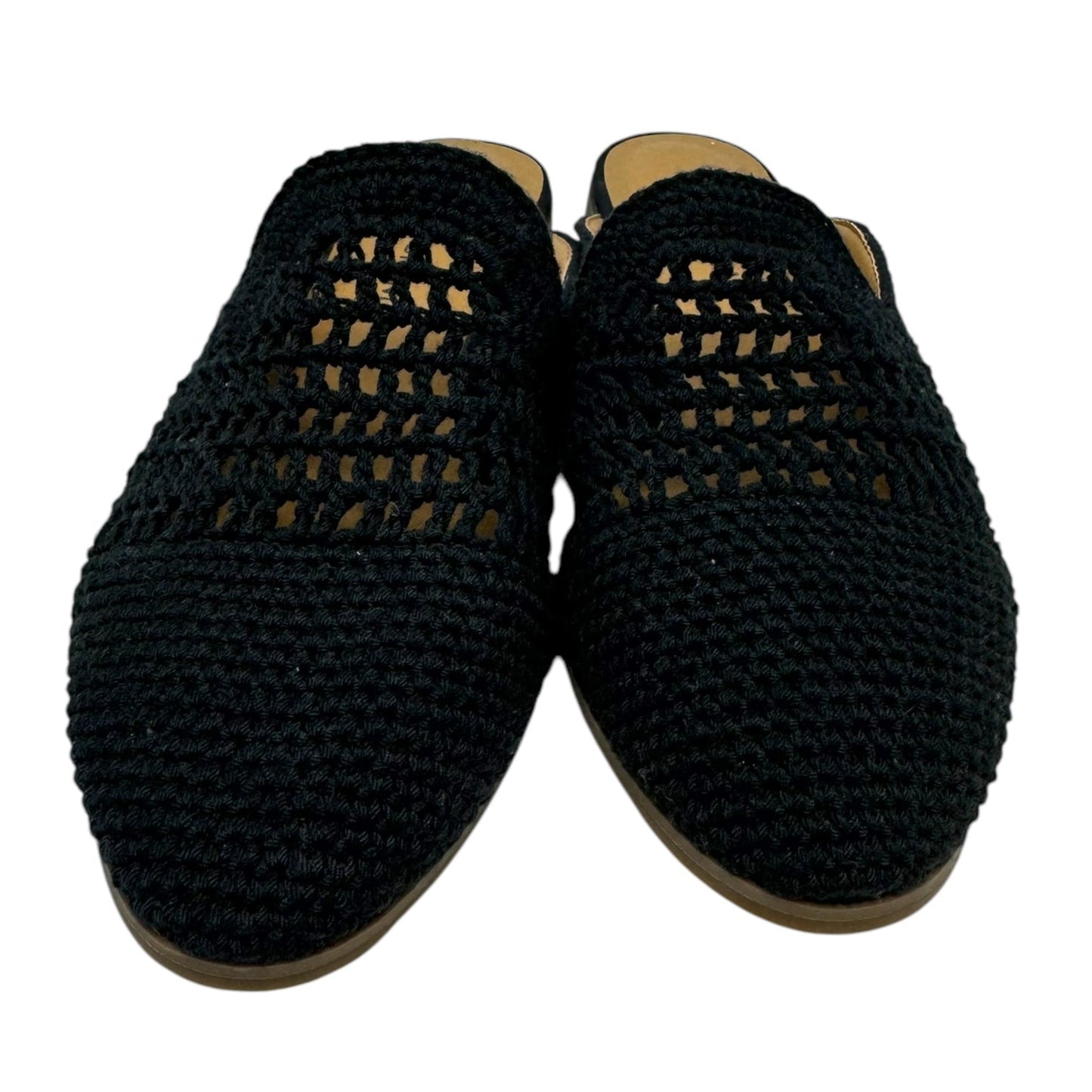 Crochet Mule Shoes Flats By Lucky Brand In Black, Size: 7.5