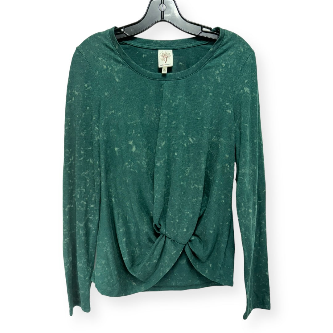 Green Top Long Sleeve Self Esteem, Size L