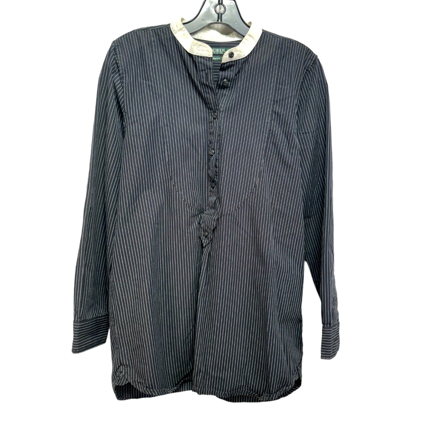 Top Long Sleeve By Lauren By Ralph Lauren In Striped Pattern, Size: S