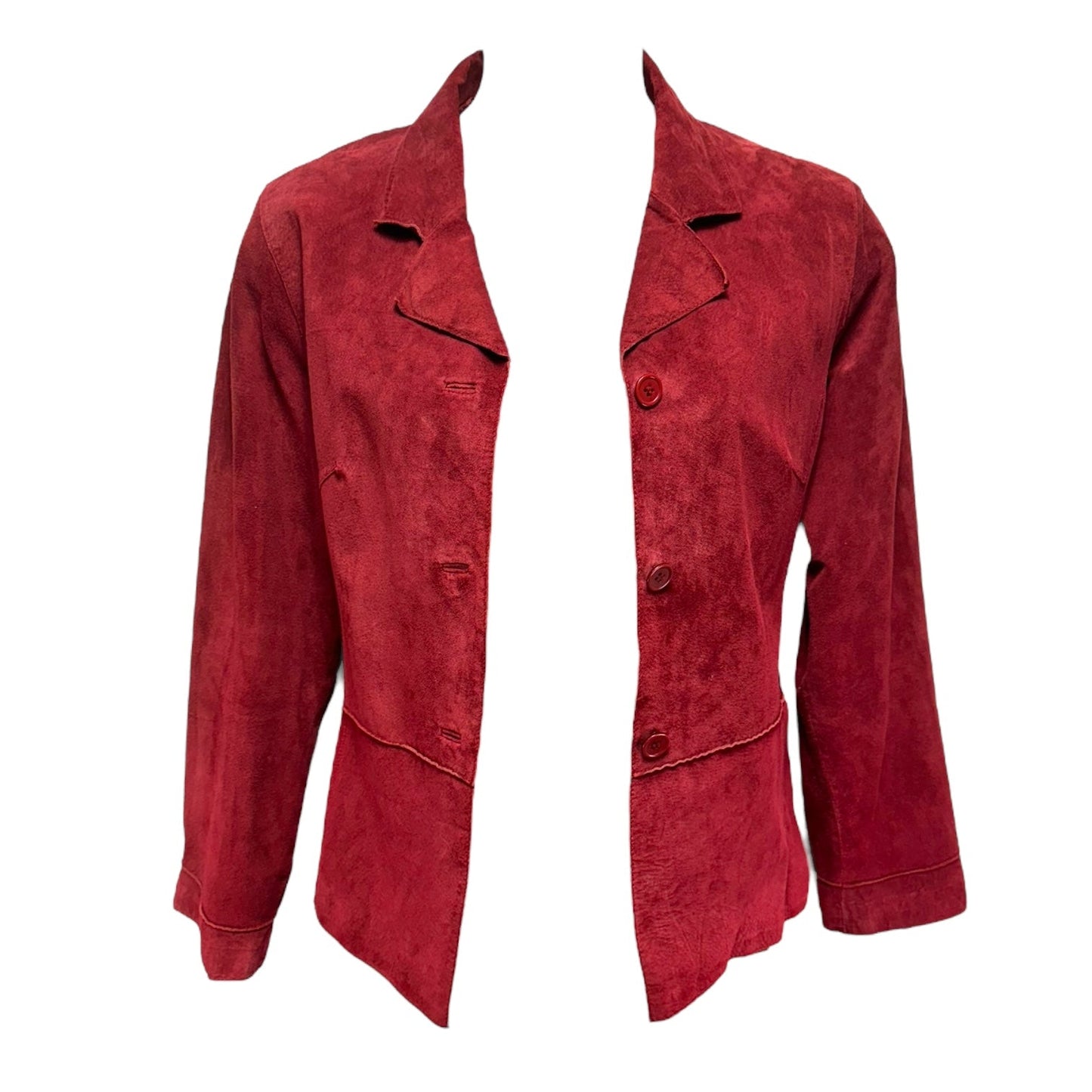 Washable Suede Jacket By Brandon Thomas In Red, Size: XL