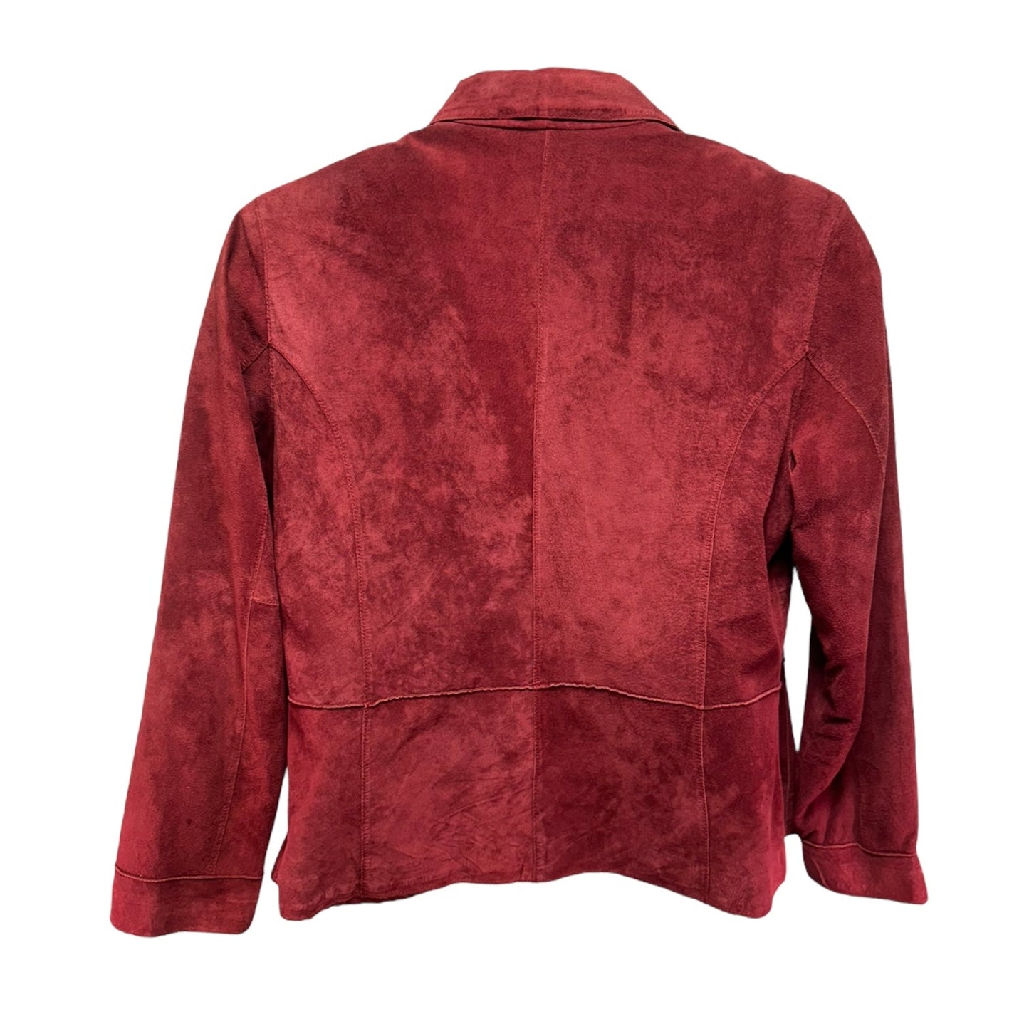 Washable Suede Jacket By Brandon Thomas In Red, Size: XL