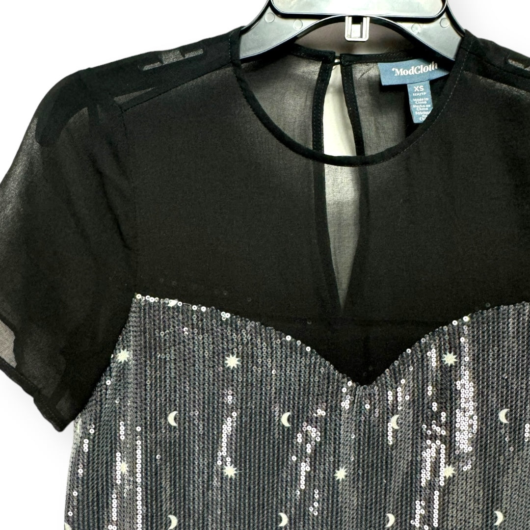Black Dress Casual Short Modcloth, Size Xs