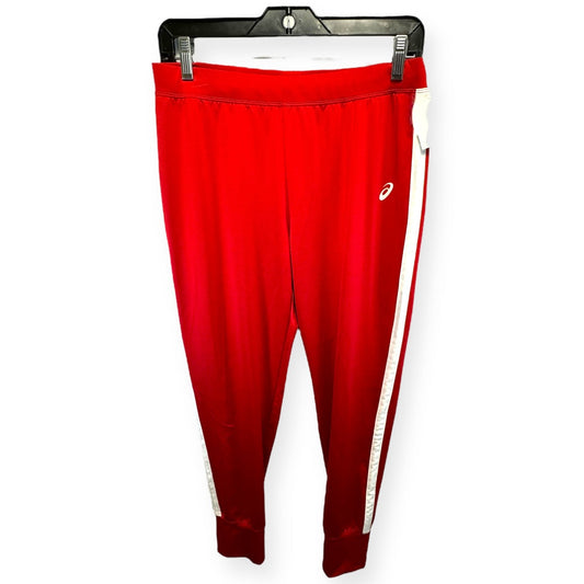 Red Athletic Pants Asics, Size M