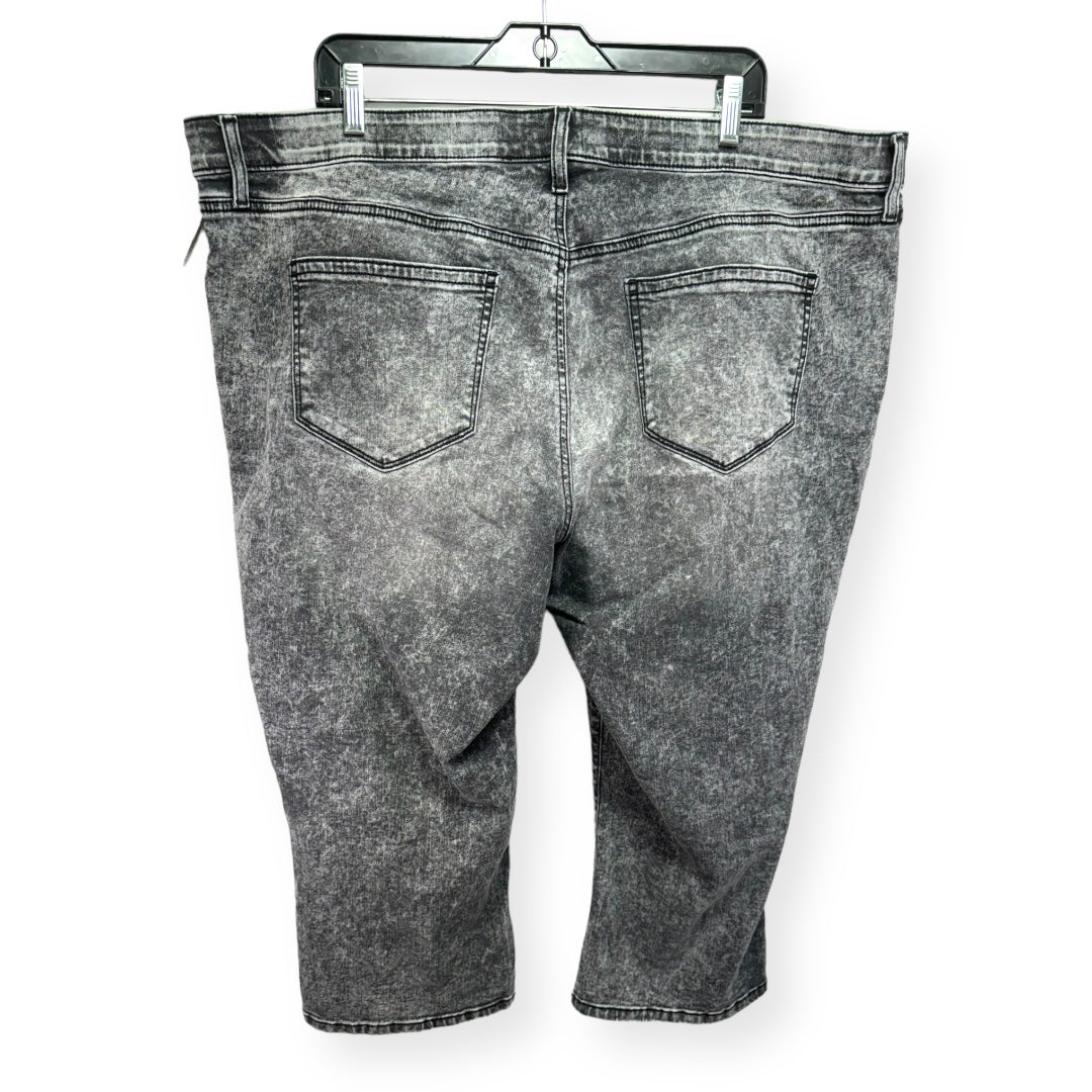 Grey Capri Pants Cropped Evri, Size 22w