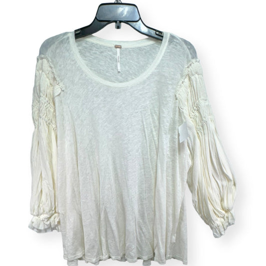 Cream Top Long Sleeve We The Free, Size L